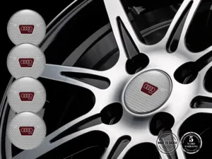 Audi Pegatinas de Aro para Autos Logos de Cúpula Elegante